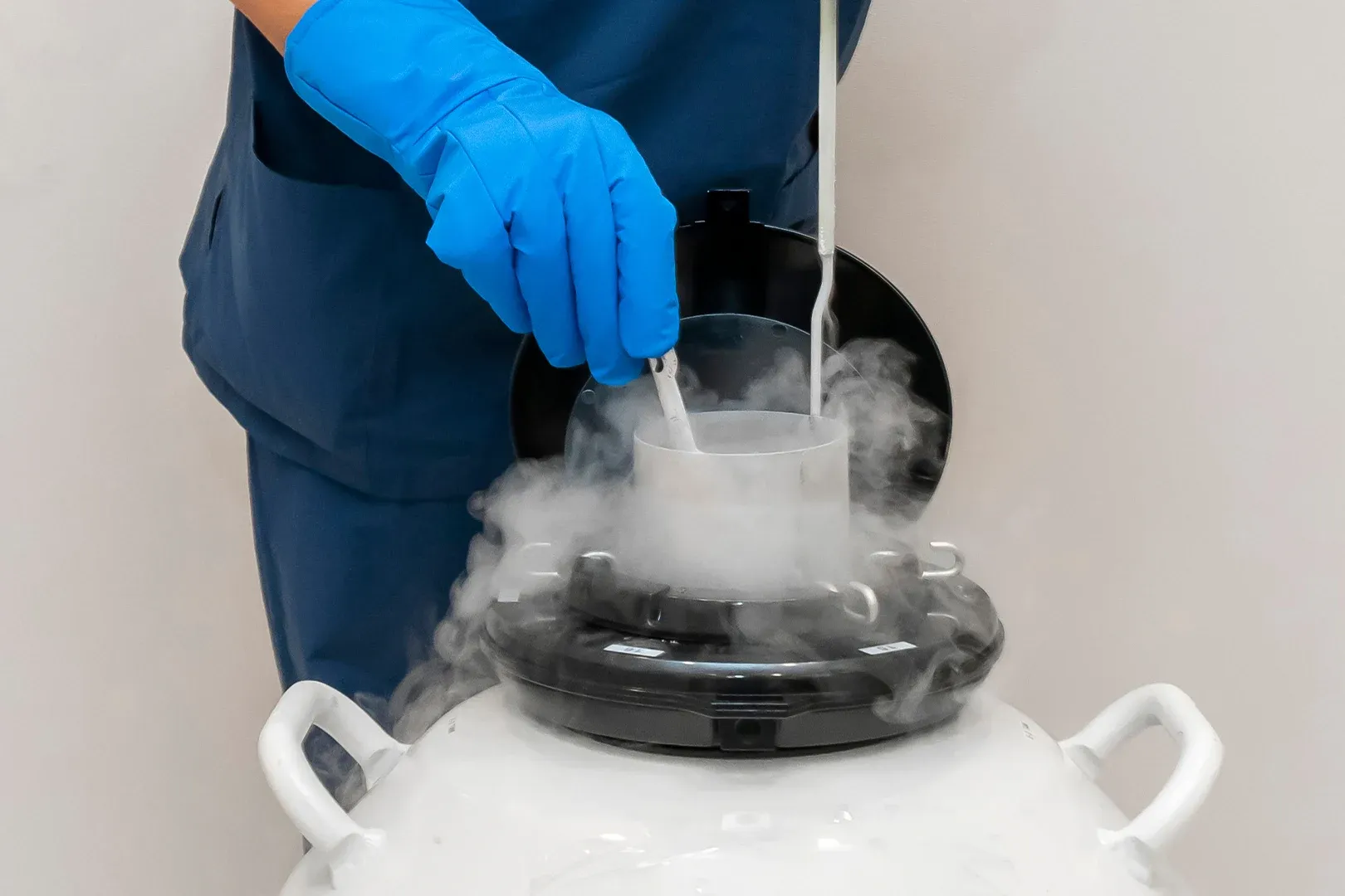 cryogentic freezing of embryos in the lab