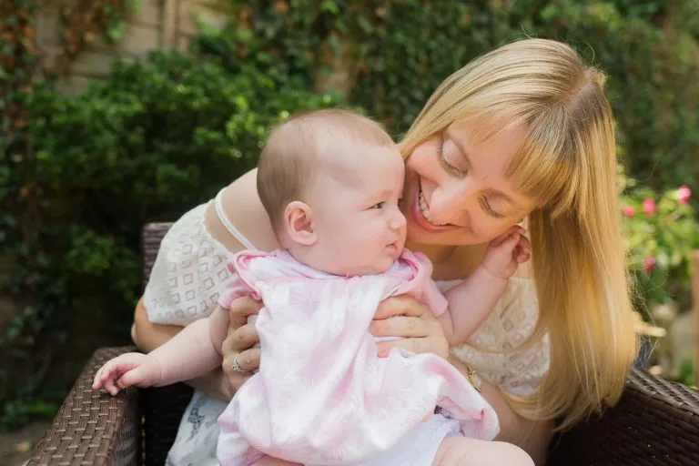 Baby Rebecca and Nicola
