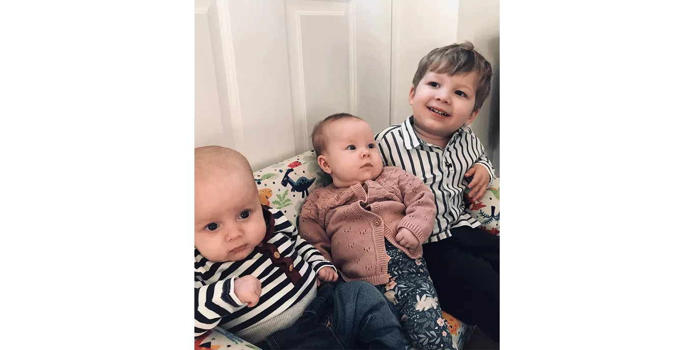 Two babies and a toddler