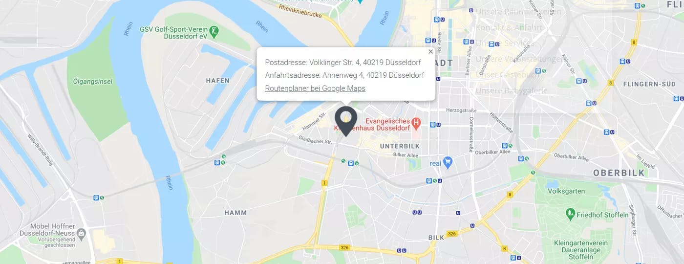 Dusseldorf map location