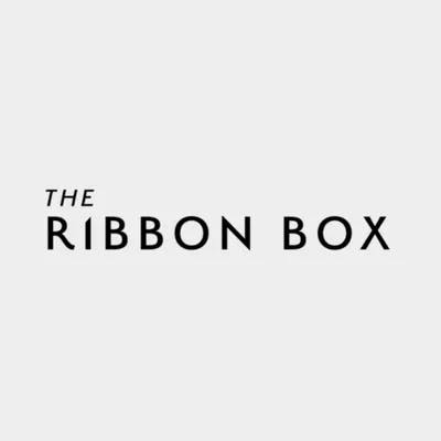 ribbon box grey background