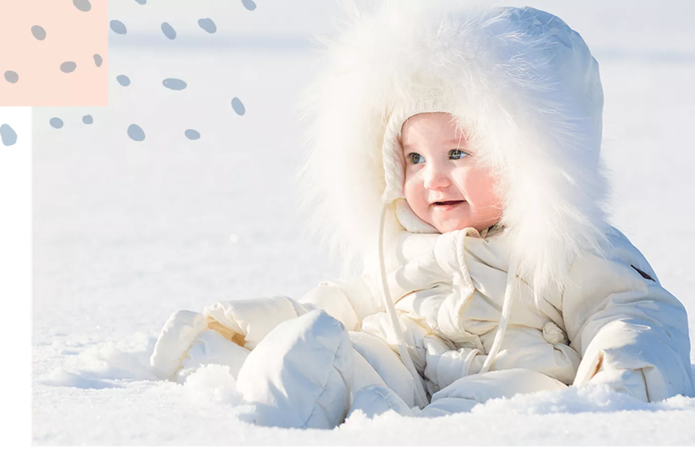 Bambino sulla neve